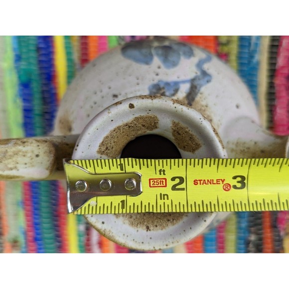 VTG'76 Owens Pottery Salt Glaze Pitcher Jug Vase Stoneware Signed STUNNING EUC - Picture 11 of 12